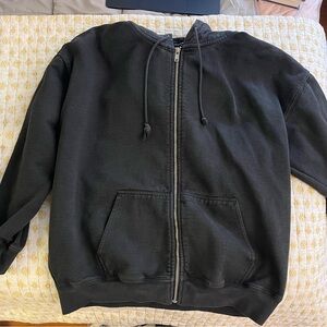 Black Zip-Up Hoodie